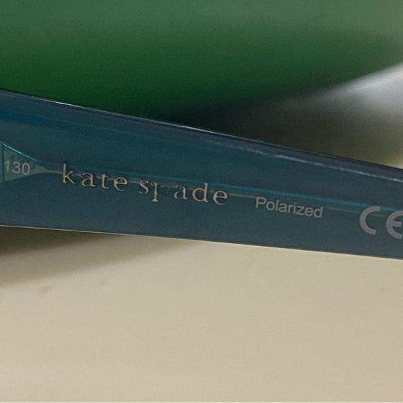 KATE SPADE NEW YORK LULUS SUNGLASSES TURQUOISE / BROWN WITH HARD CASE NWOT - Picture 6 of 12